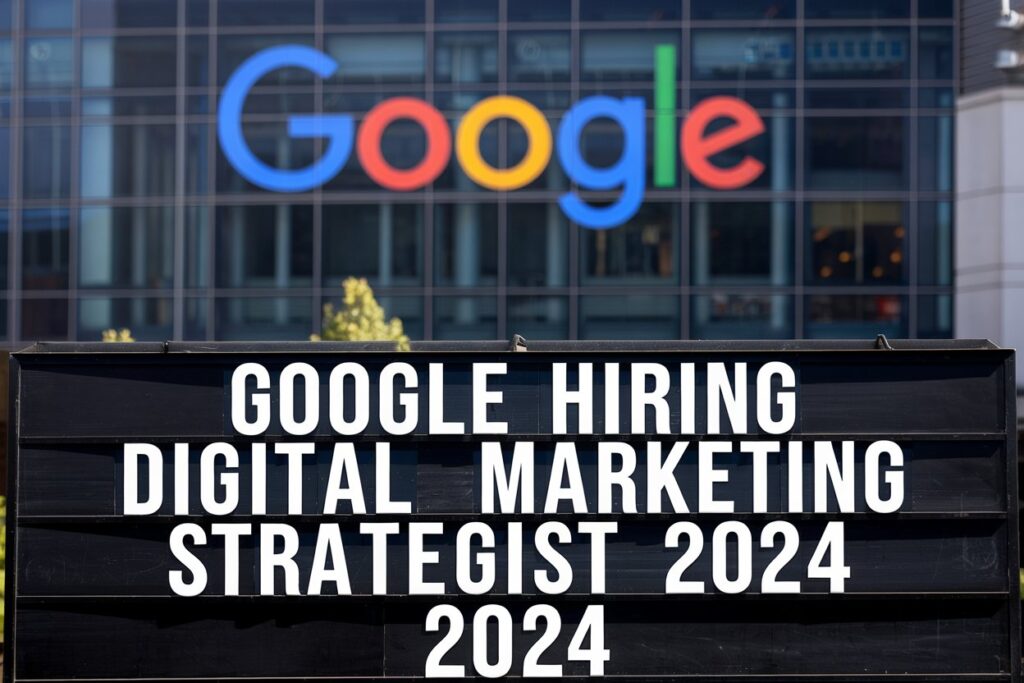 Google Hiring Digital Marketing Strategist 2024