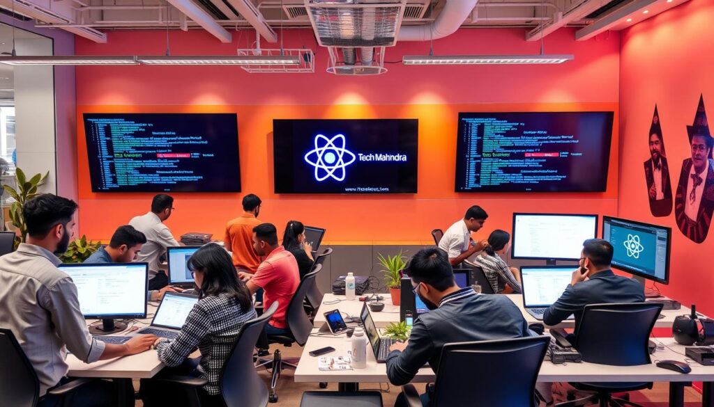 Tech Mahindra hiring UI React Developer 2024